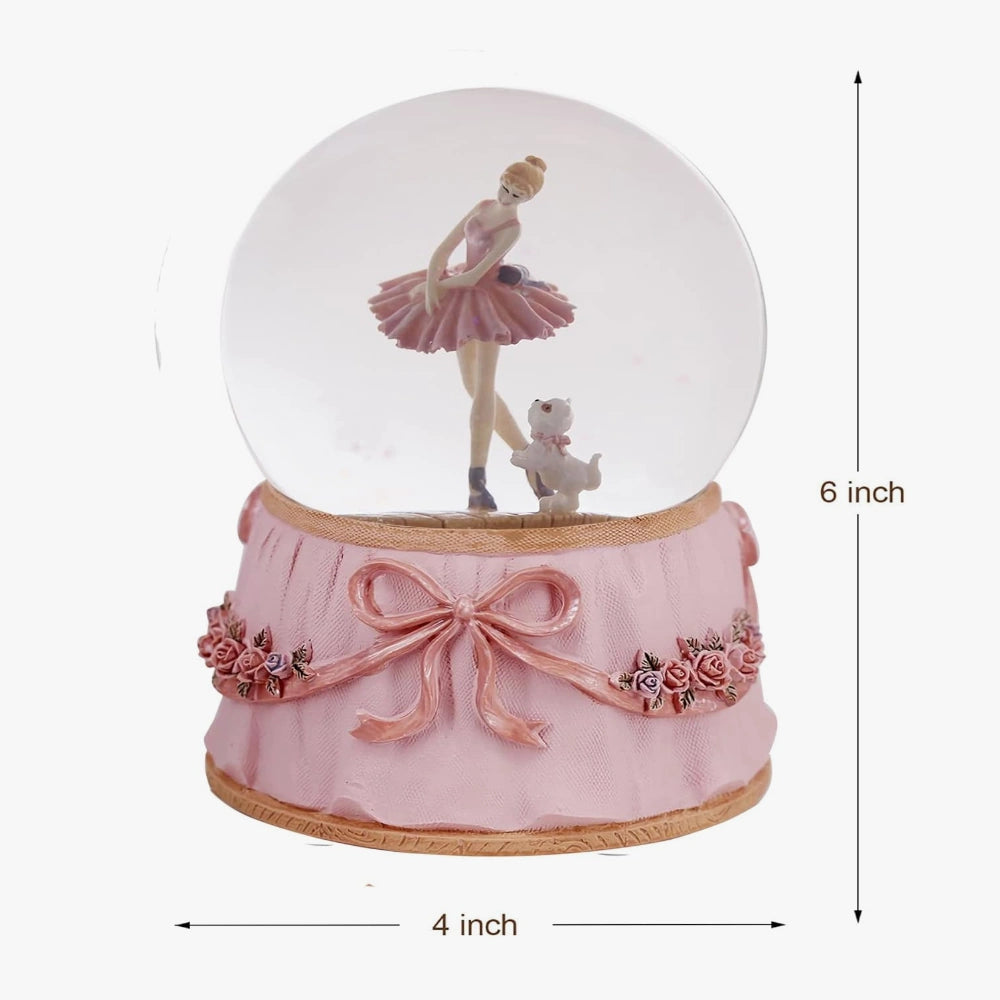 Ballerina snow globe size