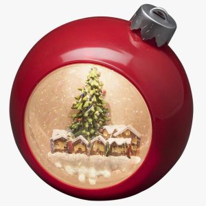 Battery operated snow globe