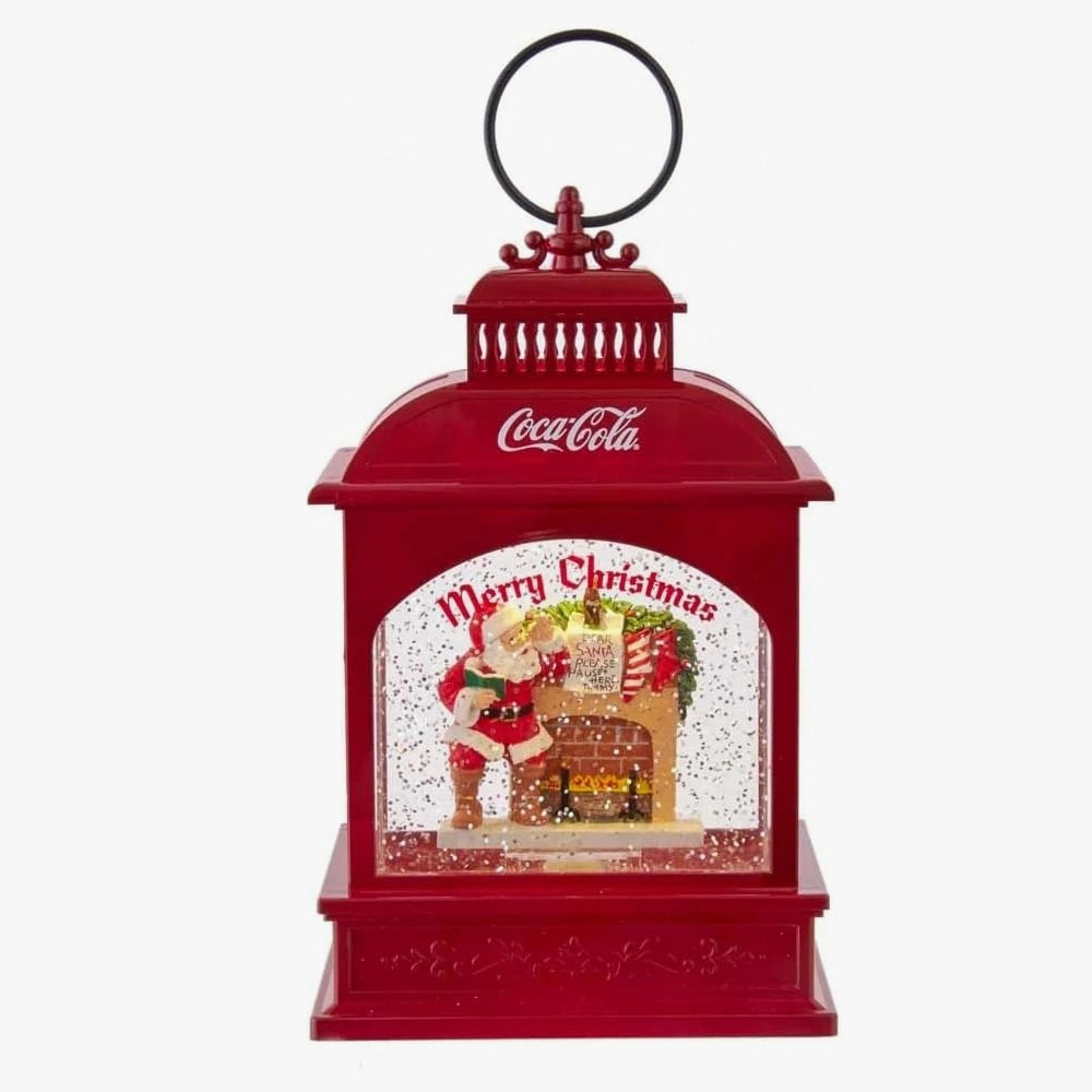 Coca cola snow globe santa claus