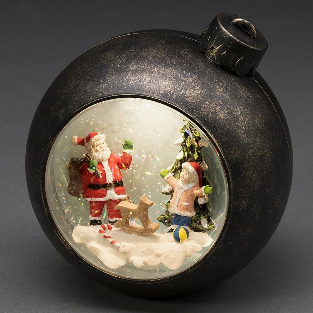 Electric snow globe black