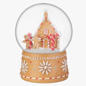 Gingerbread snow globe
