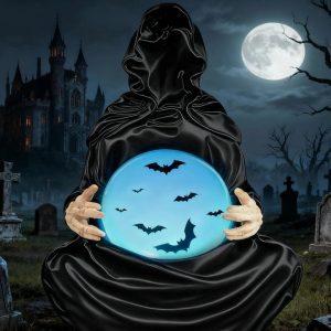Halloween snow globe