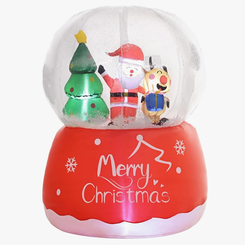 Inflatable snow globe
