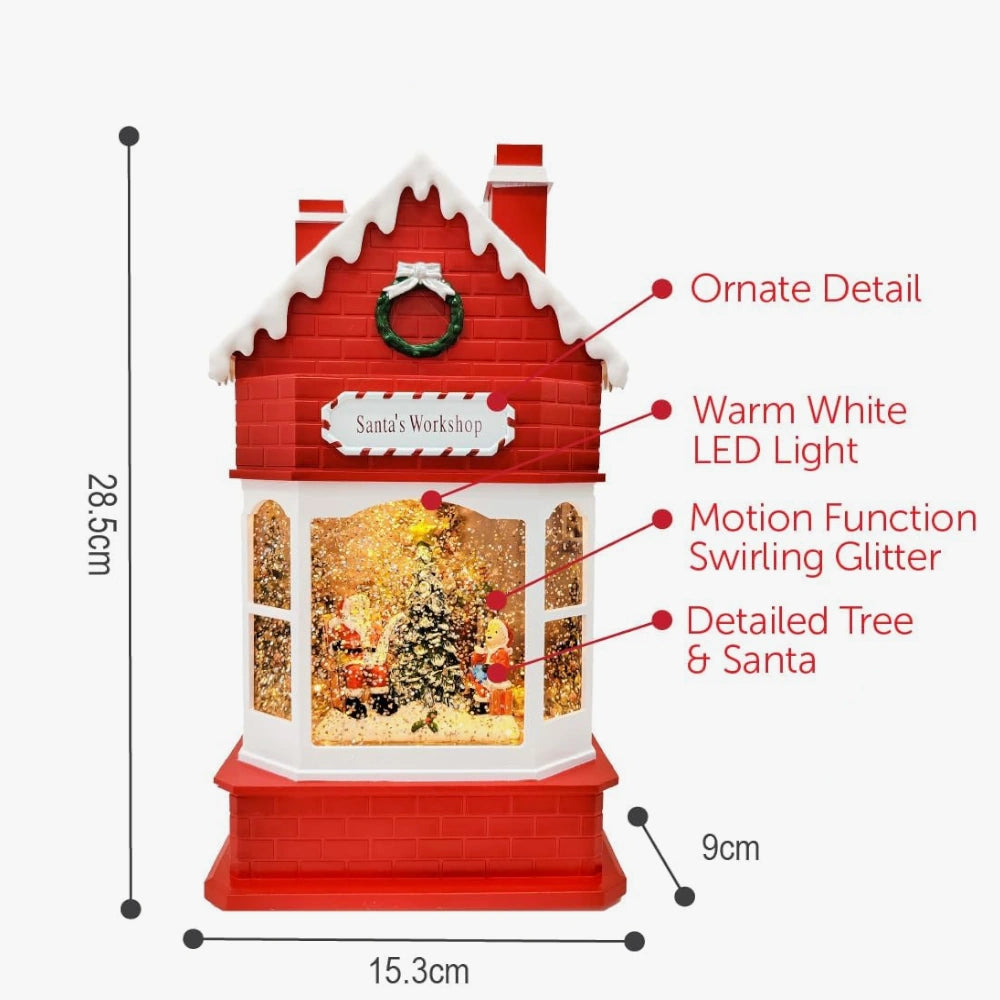 Light up snow globe size