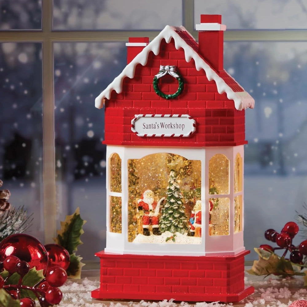 Light up snow globe exposed