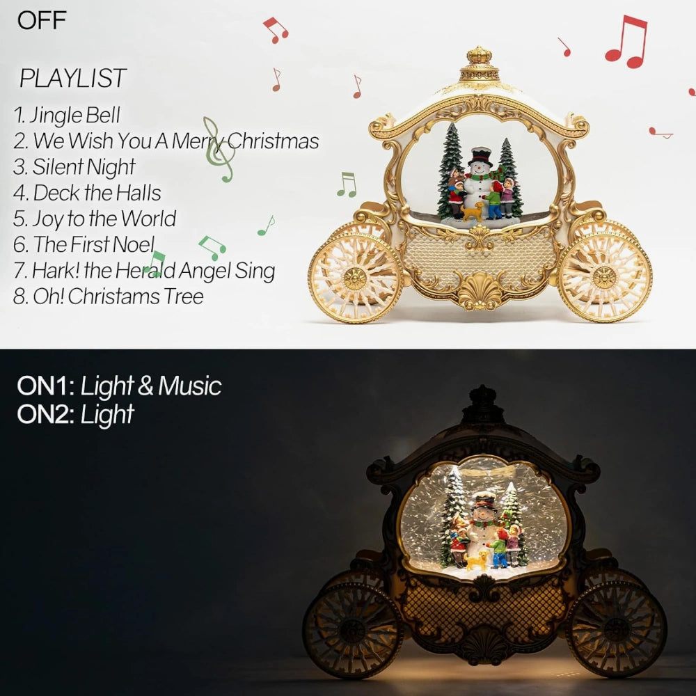 Luxury snow globes uk music and light