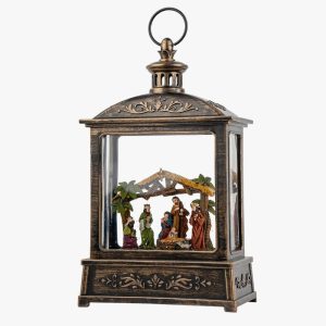 Manger scene snow globe