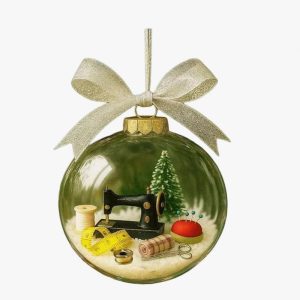 Personalised snow globe tree decoration
