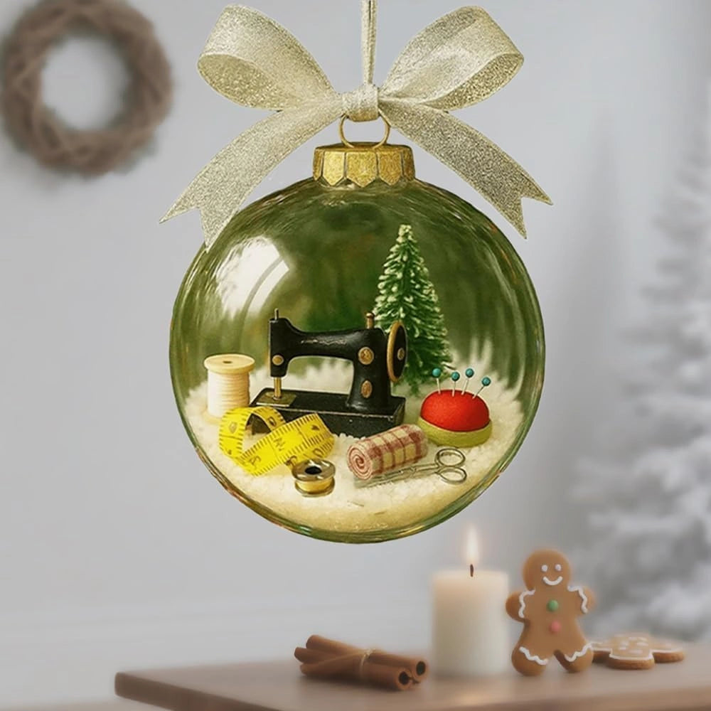 Personalised snow globe tree decoration model