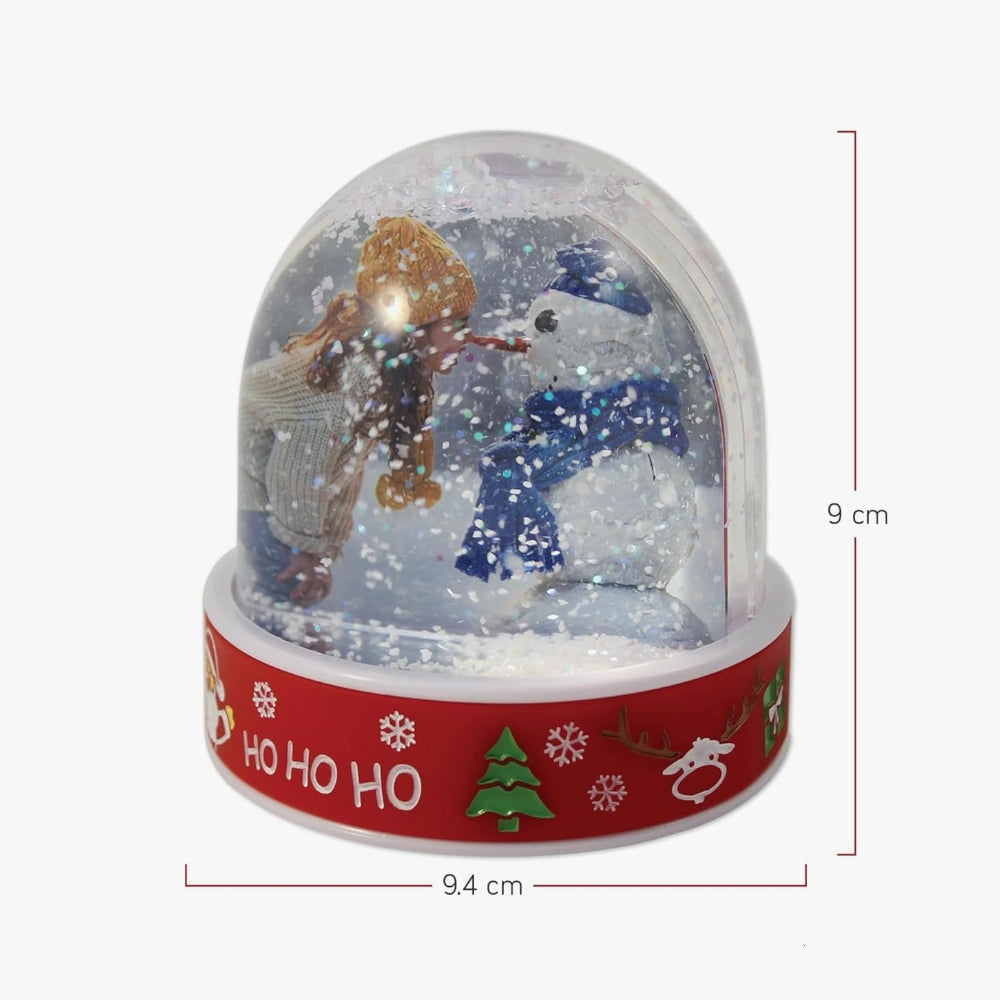 Snow globe photo frame size