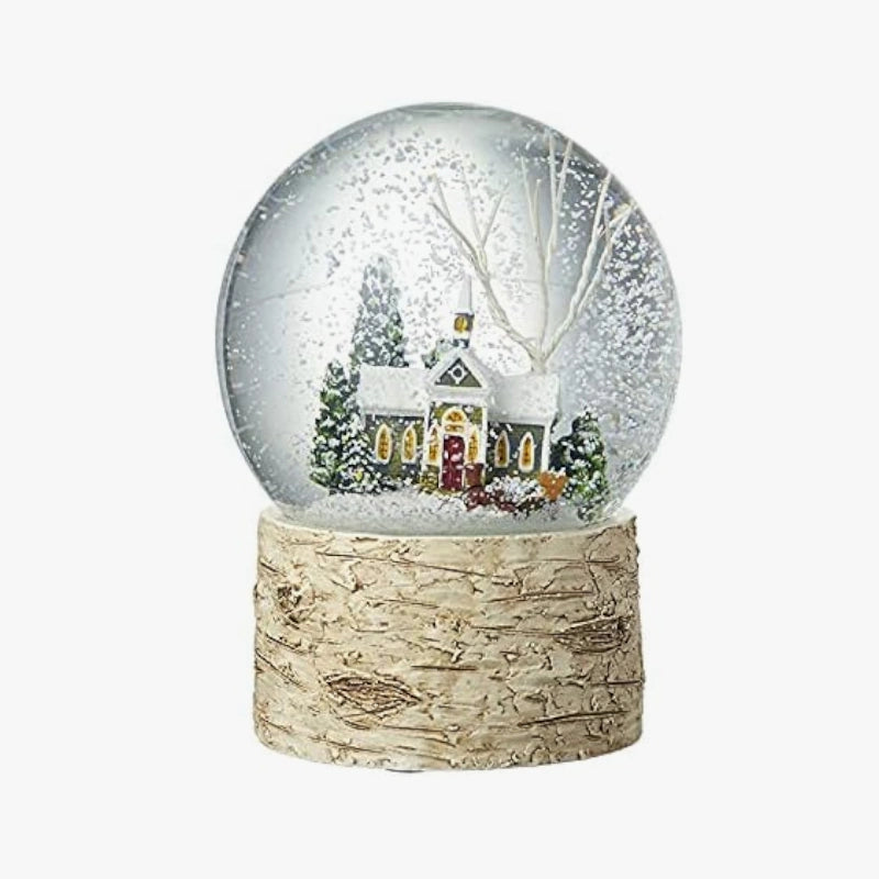 Traditional snow globe