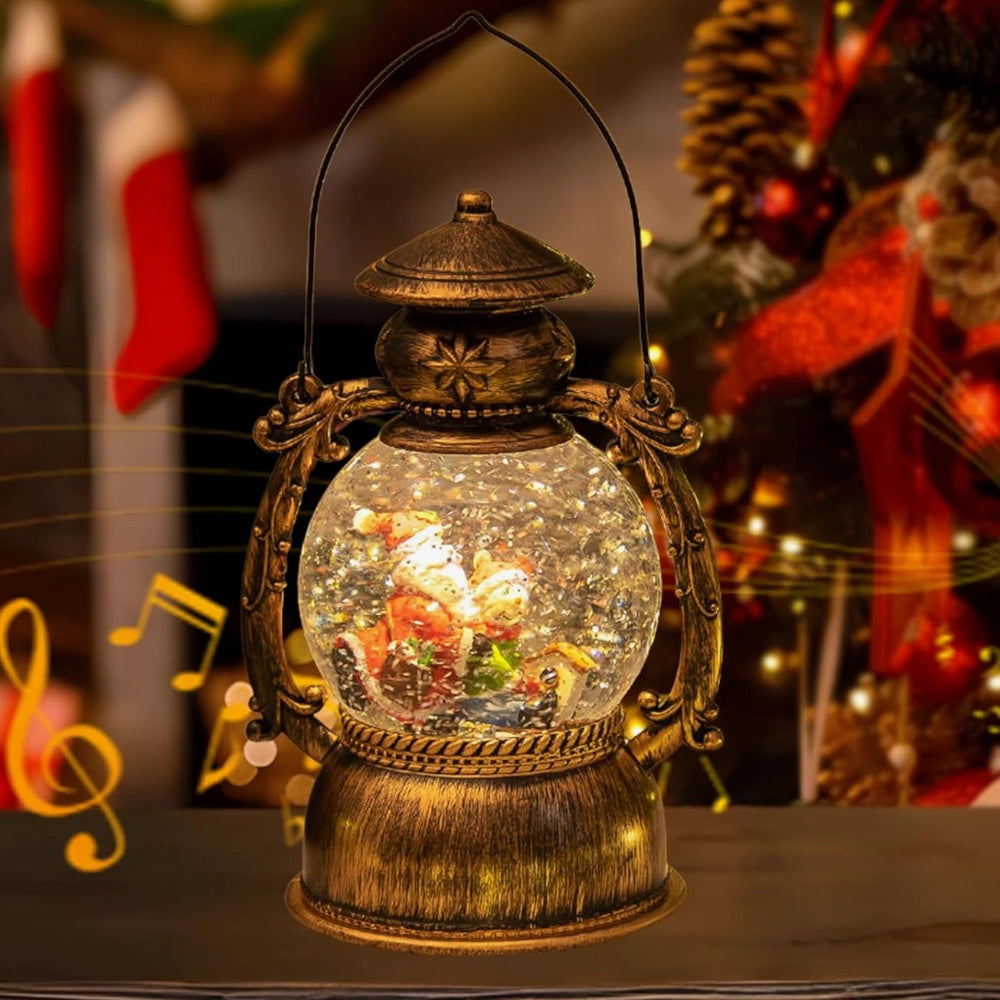 Xmas snow globes musical